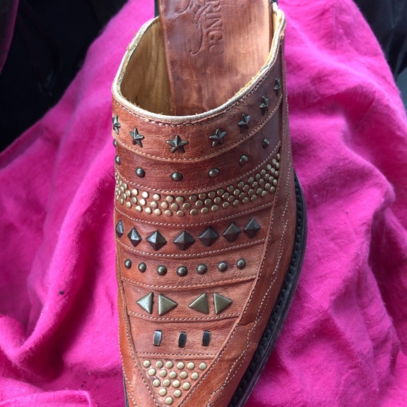 Old gringo Parade of Studs Mango leather mules 6.5 new - Picture 2 of 8